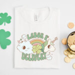 Groovy L&D Nurse St Patrick's Day T-Shirt - Image 9